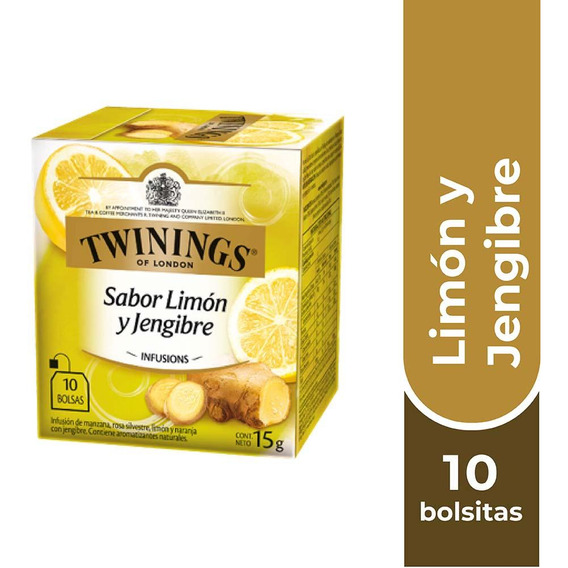 Twinings Té Limón Y Jengibre X 10 Bolsitas