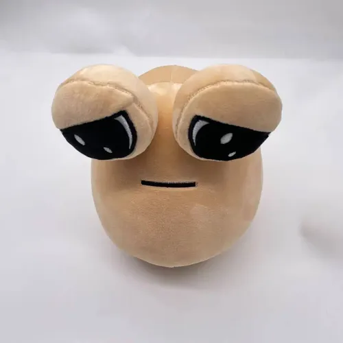 Peluche Pou Triste De 30cm Emoticon Alien Sin Sentimientos Color Caqui