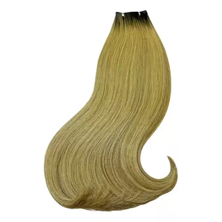 Aplique De Cabelo Natural Loiro 50cm 100 Gramas