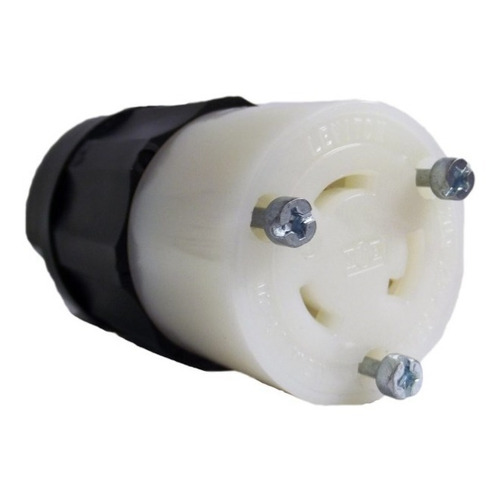 Contacto Colgante 30a 125v/250v No Nema 3p 3h Leviton 3333 Color Negro