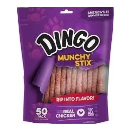Dingo Munchy Stix X 50un 450g Alimento Golosina Snack Perro
