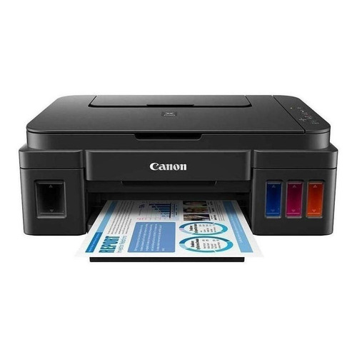 Impresora a color multifunción Canon Pixma G2100 negra 110V/220V