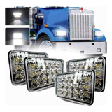 4 Faros Led 45w Alta Y Baja 4x6 Kenworth T800 T400 T600