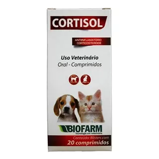 Cortisol 10mg 20 Comprimidos - Biofarm