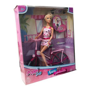 Muñeca Kiara Y Su Bicicleta De Paseo Orig. Poppi Doll B111 