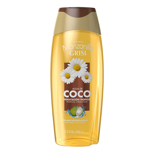  2 Pzs Grisi Shampoo Agua De Coco 400ml