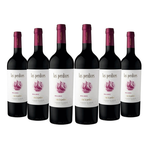 Vino Las Perdices Malbec de Viña Las Perdices Caja X6 Unidades. Viña Las Perdices. Las Perdices Varietal - Tinto - Malbec - 1111 - Botella - Pack - 6 - 750 mL