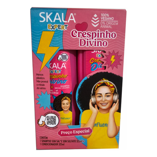  Duo Skala Shampoo + Acondicionador Crespinho Divino Kids