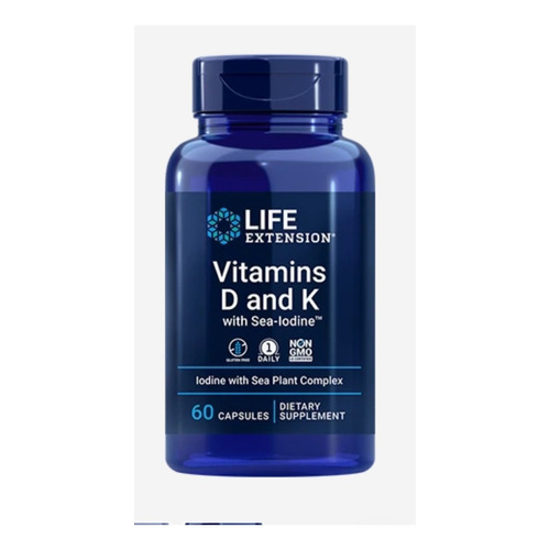 Vitamina D y K (yodo) 60c Life Extension Heart Health