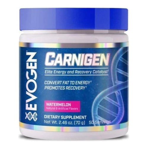 Carnigen Evogen Carnitina Recovery Energy 50 Servicios Sabor Raspberry lemonade