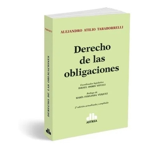 Libro Derecho De Las Obligaciones De Alejandro A. Taraborrel