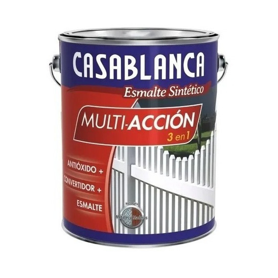 Esmalte Sintetico Convertidor Antioxido Casablanca Blanco 4l