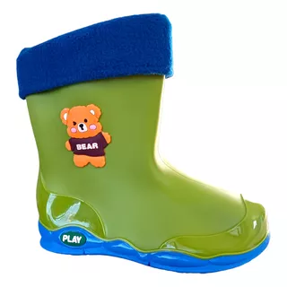 Bota De Agua Niños Niñas Impermeable Para La Lluvia