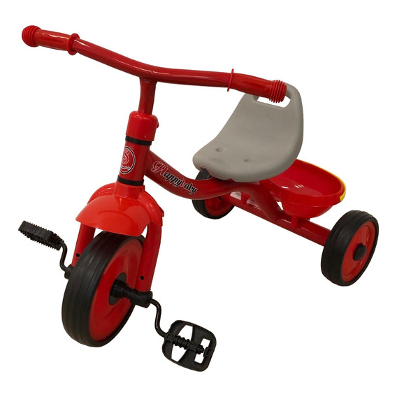 Triciclo Infantil Con Canasto Rojo Yx-t02