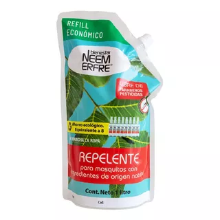 1 Litro Repelente Natural Mosquitos - Bienestar Neem Erfre