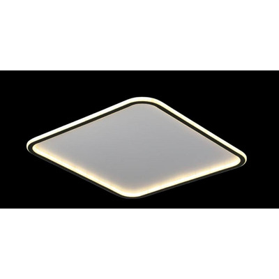 Plafon Led Moderno Borde Negro Cuadrado L9275 40cm Mks 