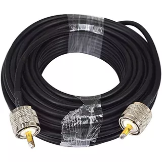 Cable Rg58 30 Mts  + Conectores Pl259 Macho X Dos 