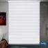Cortina Roller Duo Ancho 120cm Alto 180cm Color Blanco Nacar