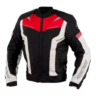 Campera Moto Warrior Waterproof Jacket 4t Fourstroke Gaona P