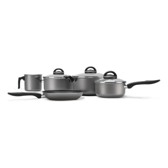 Batería De Cocina Brinox 7210/400 Maple 8 Piezas Gris