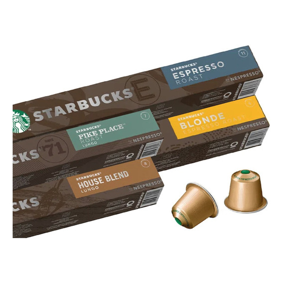 Pack 40 Capsulas Cafe Starbucks P/ Nespresso Envio Gratis