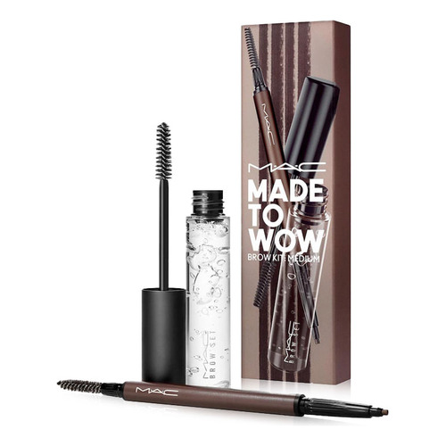 Set Maquillaje De Cejas Mac Made To Wow Brow Medium