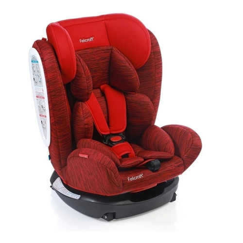 Butaca Auto Bebe C/ Doble Isofix De 0 A 36 Kg Felcraft Z-26 Color Rojo Lujo