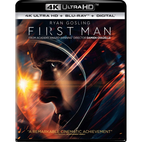 First Man 4k Ultra Hd + Blu-ray Nuevo Original En Stock