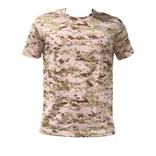 Camiseta Pixelado Y Camuflado Poliéster Estilo Deportivo