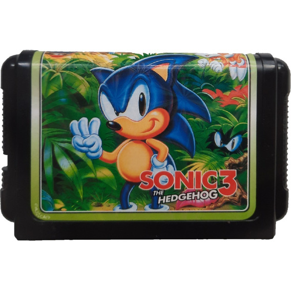Cartucho Sonic 3 The Hedgehog 16 Bits Retro Once