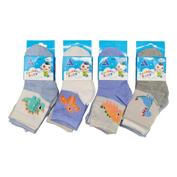 Pack 12 Pares Calcetines Bebé Niño 0 A 2 Años Calcetas Bambú