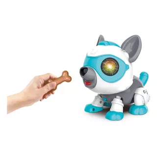 Cachorro Robô Eletrônico Sensor Luz Magic Robo Dog Fenix