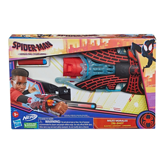 Spiderman Lanzador Tri-shot Miles Morales - Hasbro