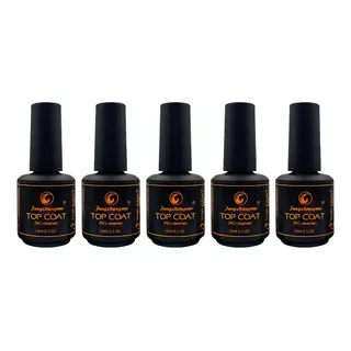 5 Top Coat Fengshangmei Pretinho Do Poder 5 Unidades Acrigel