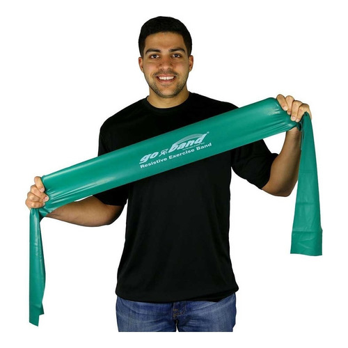  Go Band Theraband Largas Color Verde X Unidad