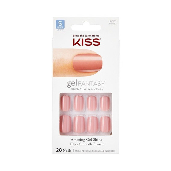 Manicure Kiss - Set De Uñas Adhesivas Press On - Ribbons