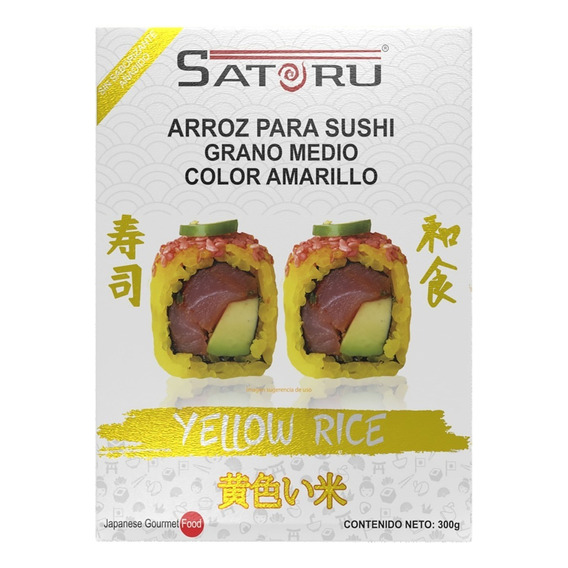 Arroz Japonés Amarillo Para Sushi Sin Sabor Añadido 300g