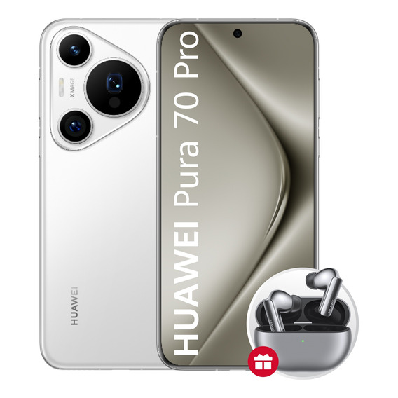 Celular Huawei Pura70 Pro 12+512gb Blanco +freebuds Pro 3