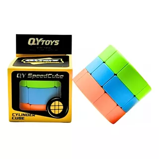 Cubo Magico 3x3x3 Profissional Cilíndrico Qiyi Cor Da Estrutura Stickerless