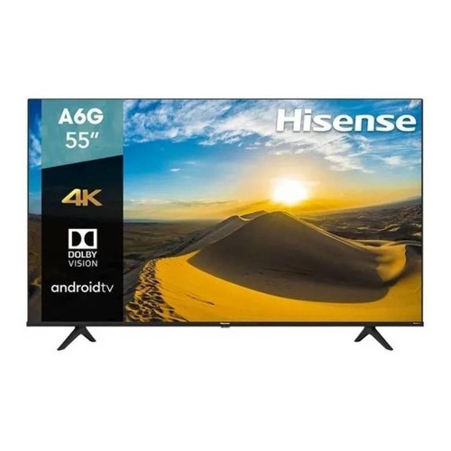 Smart TV portátil Hisense A6 Series 55A6G LED Android TV 4K 55" 120V