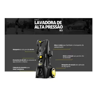 Lavadora De Alta Pressão K5 1900w 2100psi Kärcher 220v Cor Preto