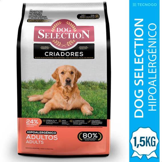 Alimento Dog Selection Perros Adultos Hipoalergenico 1,5kg