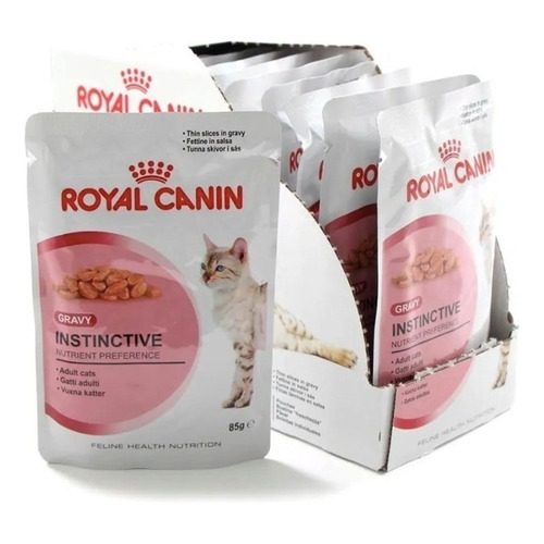 Mars Petcare Royal Canin Feline Health Nutrition Instinctive Gravy alimento para gato adulto sabor mix en sobre de 85g