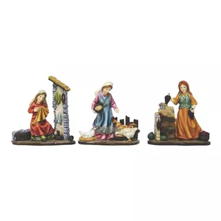 Complemento Aldeanos Pesebre Setx3 11cm 531-55011 Religiozzi