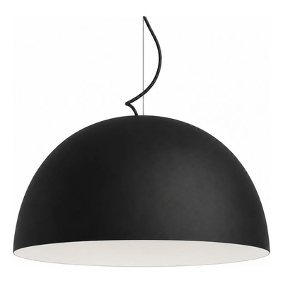 Luz Design Campana 55cm Led Negro/blanco Colgante. Negro/blanco