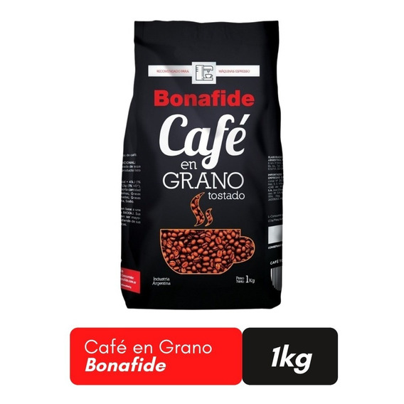 Cafe tostado en grano expresso Bonafide X 1 Kg