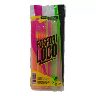 Popote Biodegradable Flexible Color Neon 600 Piezas Color Coloridos
