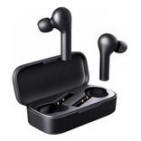 Auriculares in-ear gamer inalámbricos QCY T5 black con luz LED