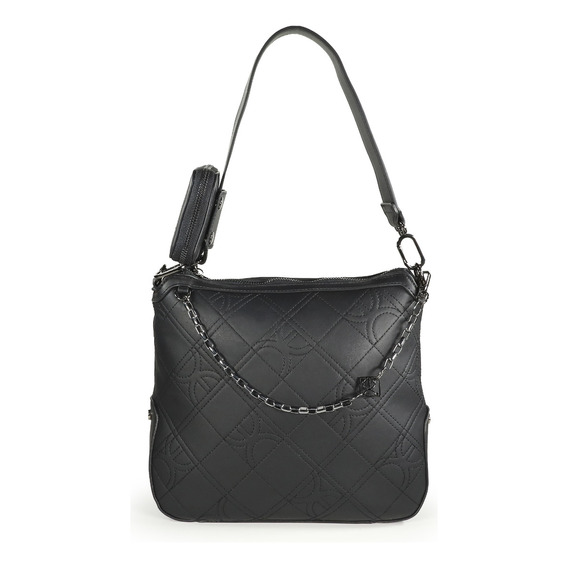 Bolsa Tote Cloe Para Mujer Material 100% Reciclado Con Asa Color Negro