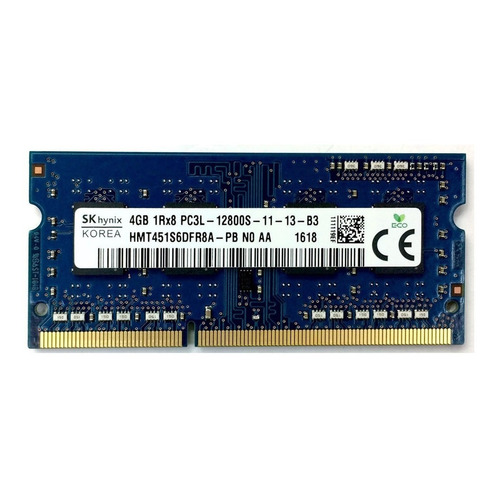 Memoria RAM color azul 4GB 1 SK hynix HMT451S6DFR8A-PB